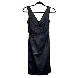 Betsy & Adam by Linda Bernell Twist Front Sleeveless Cocktail Sheath SZ 4 NEW